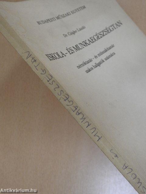 Iskola- és munkaegészségtan