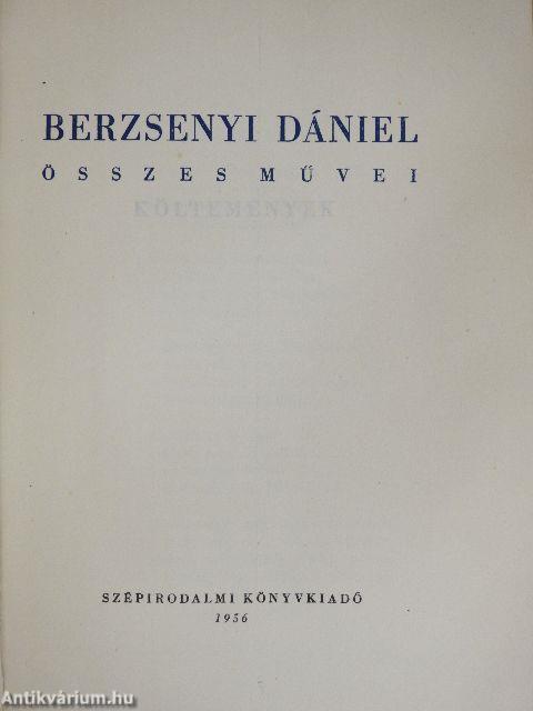 Berzsenyi Dániel összes művei