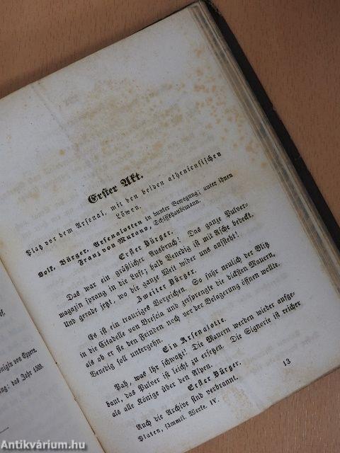 Gesammelte Werke des Grafen August von Platen In fünf Bänden IV. (gótbetűs) (töredék)