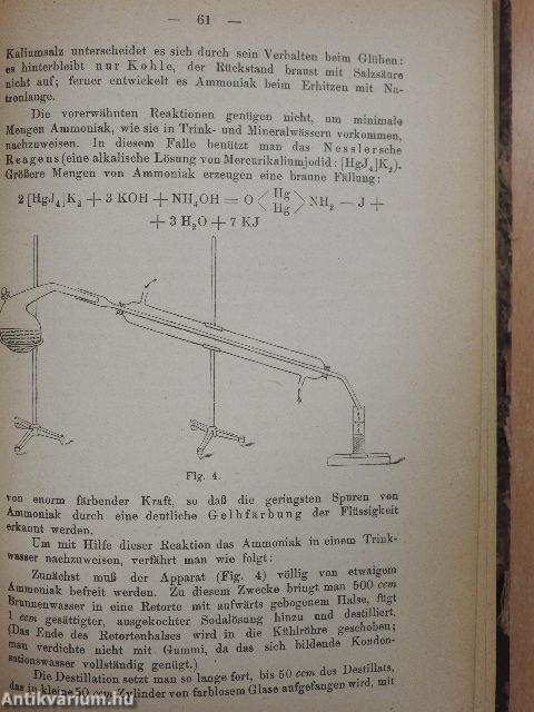 Kurzes Lehrbuch der analytischen Chemie in Zwei Bänden I.