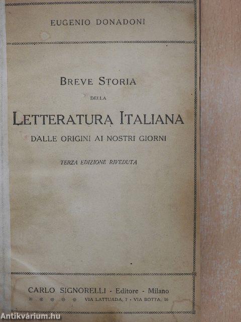 Breve Storia della Letteratura Italiana