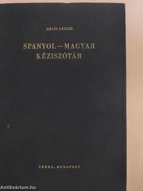 Spanyol-magyar kéziszótár