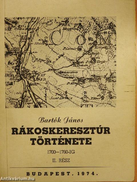 Rákoskeresztúr története II.