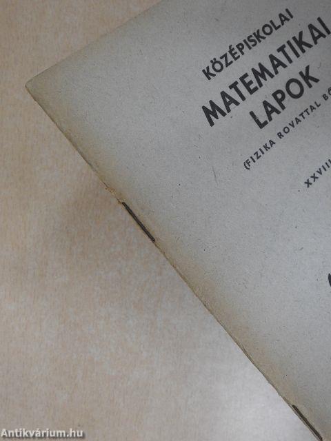 Középiskolai matematikai lapok 1964/1.