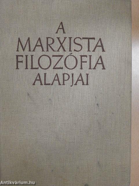 A marxista filozófia alapjai