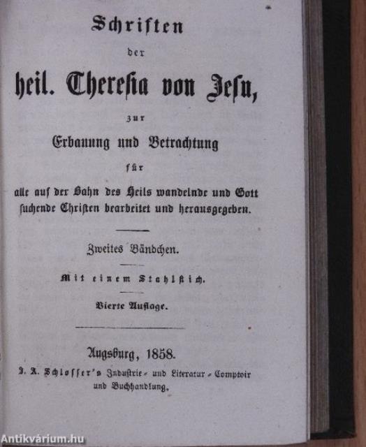 Schriften der heil. Theresia von Jesu I-VII. (gótbetűs)