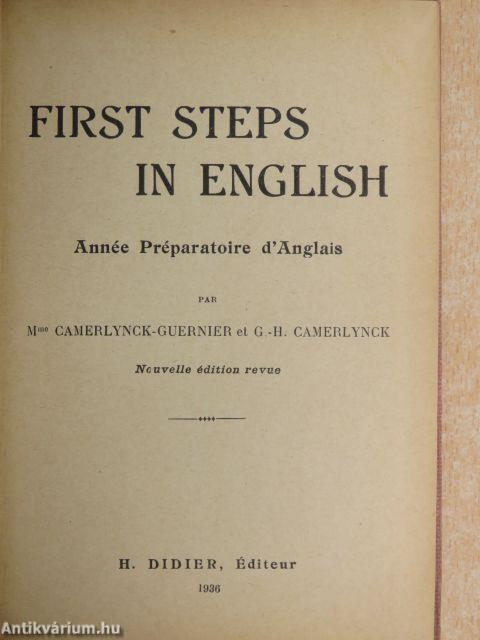 First steps in english