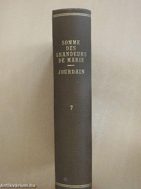 Somme des Grandeurs de Marie 7.