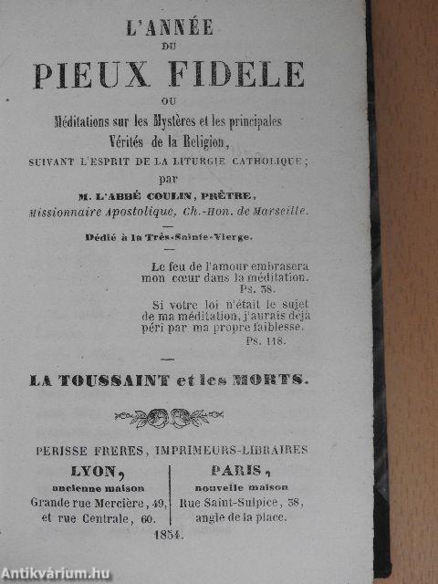 L'année du pieux fidele - La toussaint et les morts