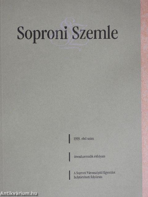 Soproni Szemle 1999/1.