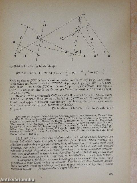 Középiskolai matematikai lapok 1965/5.