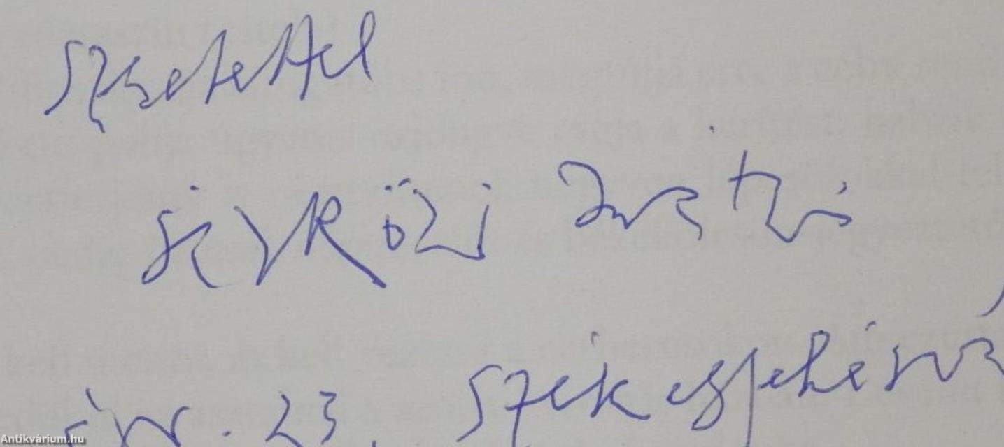 Levelek Zugligetből (dedikált példány)