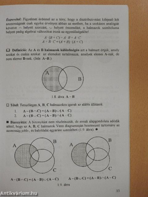 Halmazok, vektorok, komplex számok