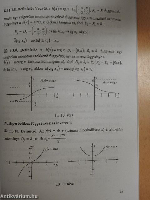 A függvénytan elemei, határértékszámítás