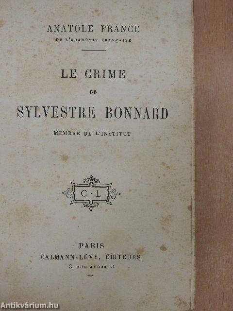 Le crime de Sylvestre Bonnard