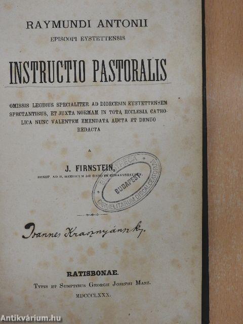 Instructio Pastoralis