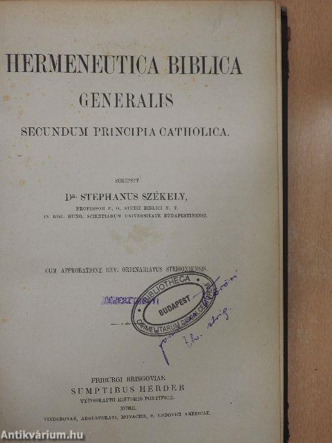 Hermeneutica Biblica Generalis