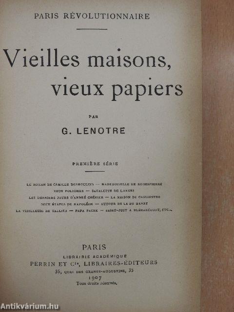 Vieilles maisons, vieux papiers 1.