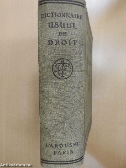 Dictionnaire Usuel de Droit