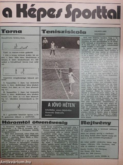 Képes Sport 1977. július 12.