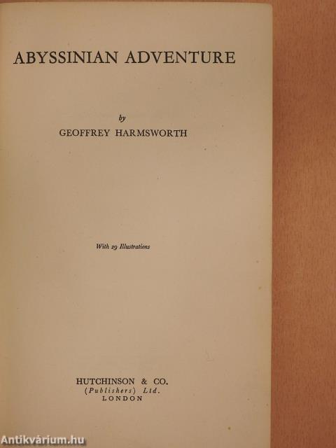 Abyssinian Adventure (dedikált példány)