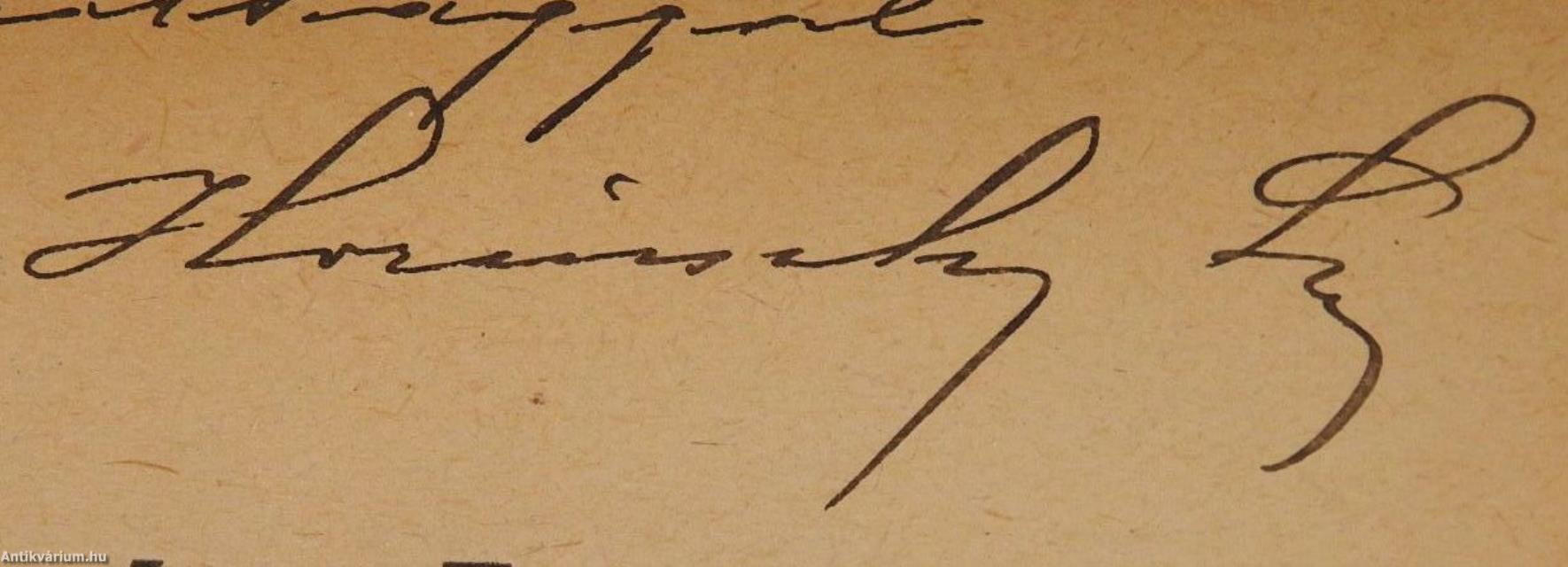 Gróf Batthyány Lajos tragédiája (dedikált példány)