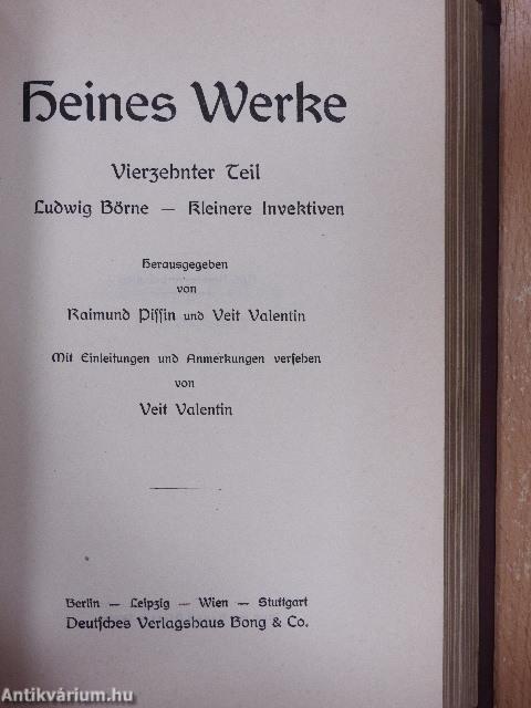 Heines werke 12-15. (gótbetűs)