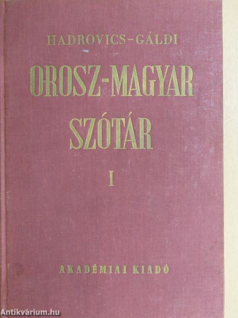 Orosz-magyar szótár I-II.