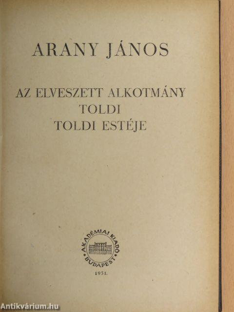 Arany János összes művei II.