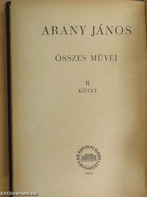 Arany János összes művei II.