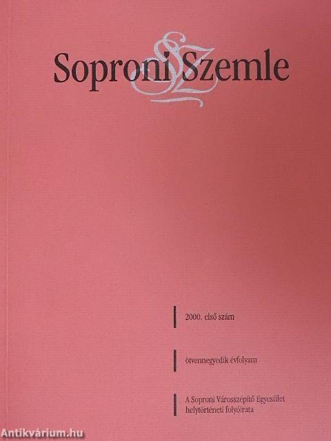 Soproni Szemle 2000/1.