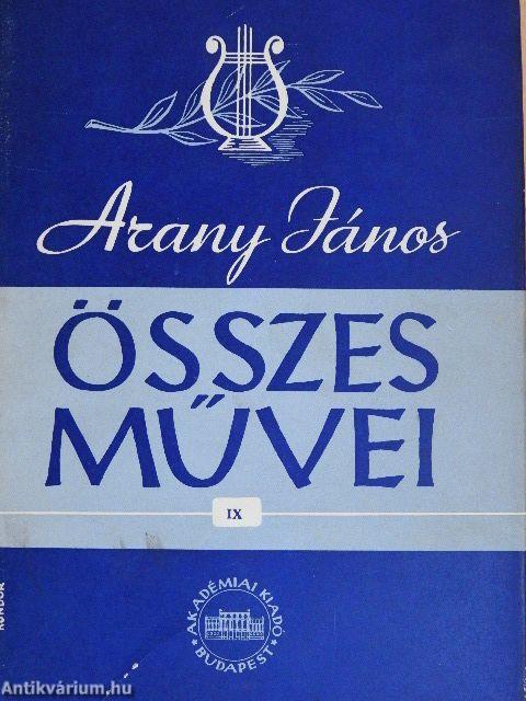 Arany János összes művei IX.