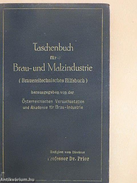 Taschenbuch für Brau- und Malzindustrie