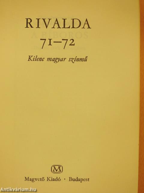 Rivalda 71-72 (dedikált példány)