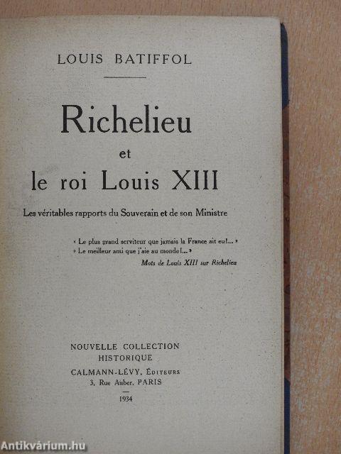 Richelieu et le roi Louis XIII