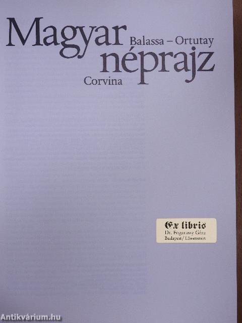 Magyar néprajz