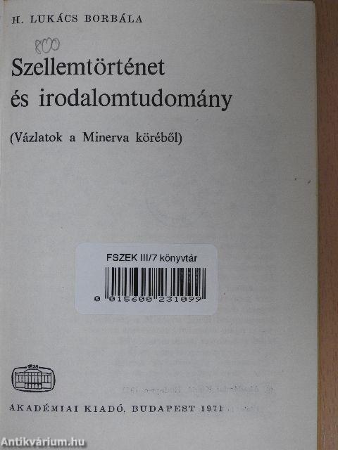 Szellemtörténet és irodalomtudomány