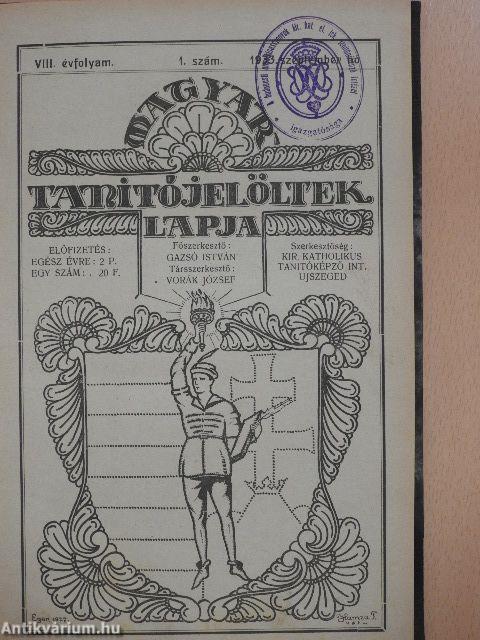 Magyar Tanítójelöltek Lapja 1933. szeptember-1934. május