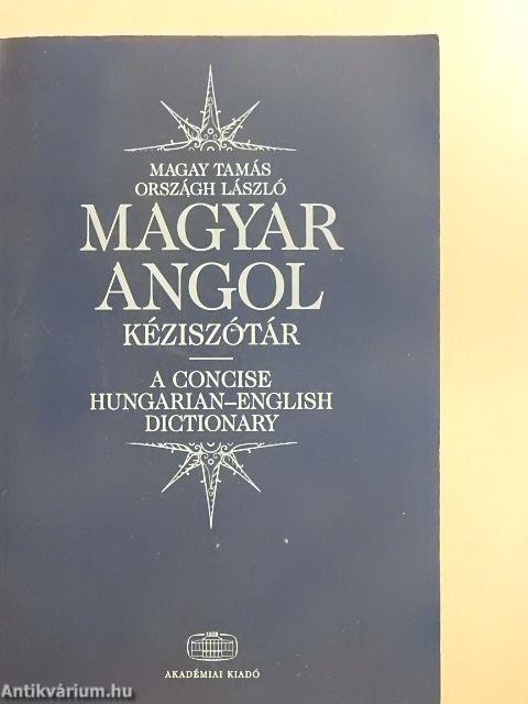 Magyar-angol kéziszótár