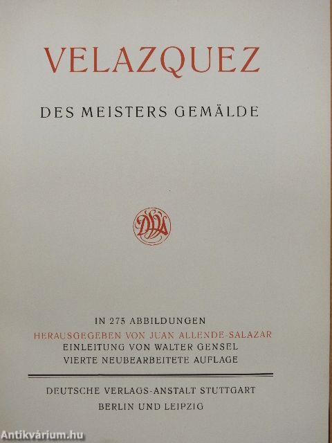 Velazquez, des Meisters Gemälde