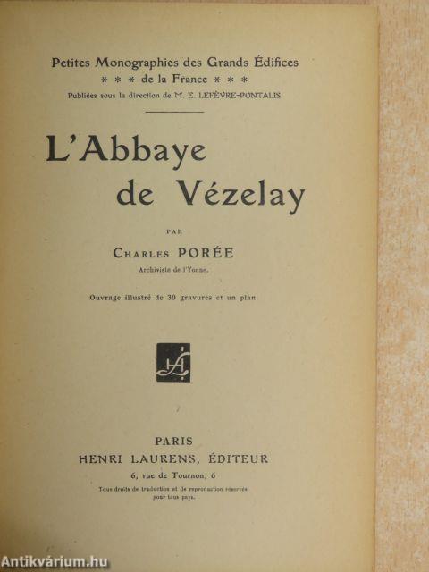 L'Abbaye de Vézelay