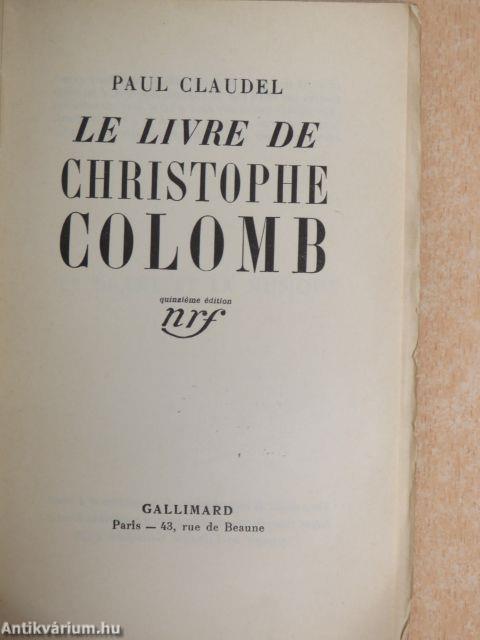 Le livre de Christophe Colomb