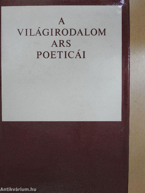 A világirodalom ars poeticái