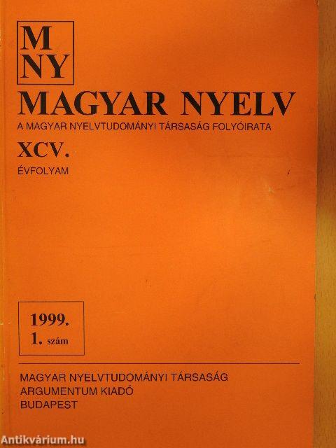 Magyar Nyelv 1999. március