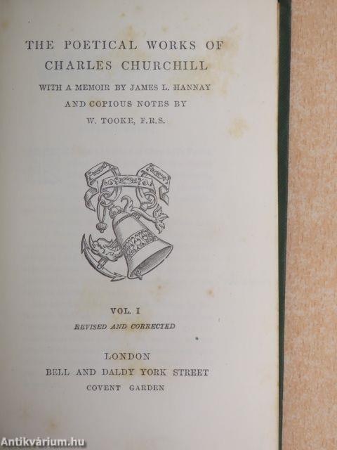 The Poetical Works of Charles Churchill I-II.