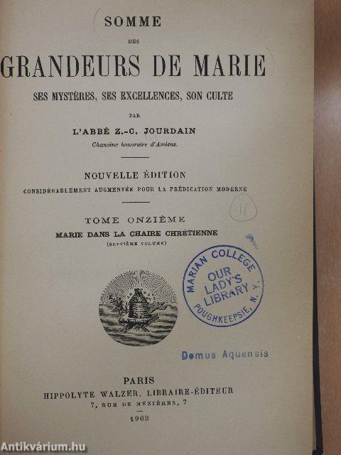 Somme des Grandeurs de Marie 11.