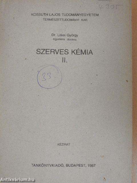 Szerves kémia II.