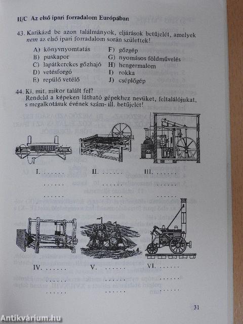 Történelem feladatgyűjtemény 7.