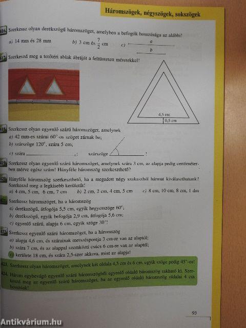 Matematika feladatgyűjtemény 6.