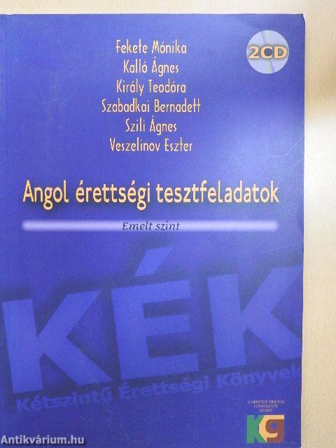 Angol érettségi tesztfeladatok -2 db CD-vel